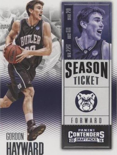 2016-17 Panini Contenders Draft Picks - Gordon Hayward #34