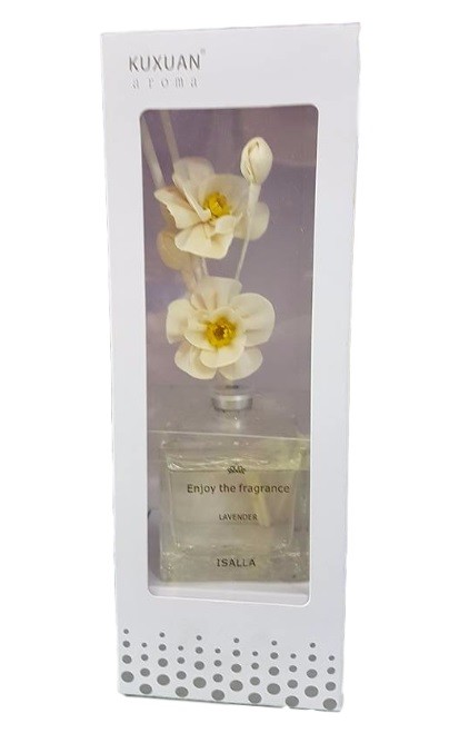 Diffusore Profumo Aroma Con Bastoncini Fiori Deodorante Ambiente 100ml dfh