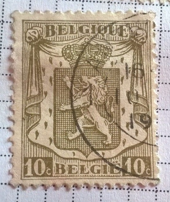 Belgium stamps - Small Coat of Arms 10 Belgian centime 1938