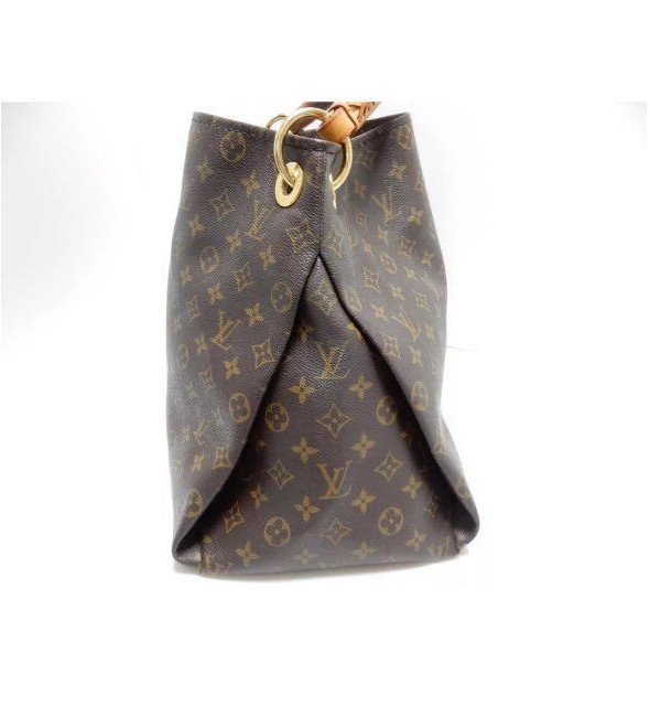 Louis Vuitton Artsy Monogram Brown Coated Canvas Hobo Bag