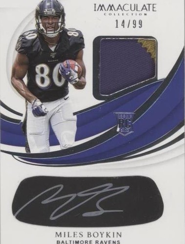 2019 Panini Immaculate Collection Miles Boykin #REB-MBO