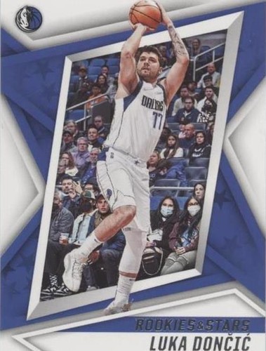 2021-22 Panini Chronicles Luminance Luka Doncic Blue Foil