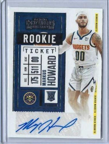 MARKUS HOWARD 2020-21 PANINI CONTENDERS ROOKIE TICKET ON CARD AUTO RC #163. rookie card picture