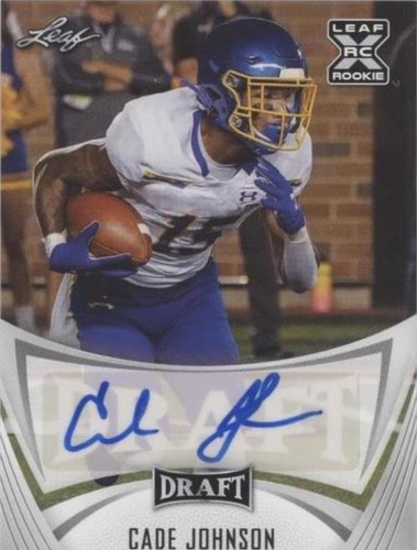 2021 Leaf Draft Cade Johnson #BA-CJ1