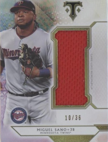 2018 Topps Triple Threads - Miguel Sanó #SJR-MSA3