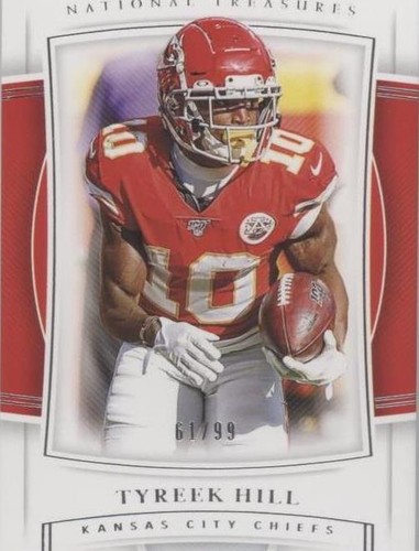 2019 Panini National Treasures Tyreek Hill #42