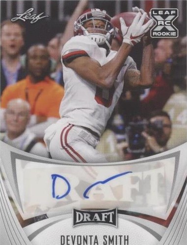 2021 Leaf Draft DeVonta Smith #BA-DS2