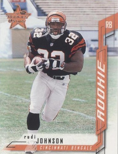 2001 Leaf Rookies & Stars Rudi Johnson #106