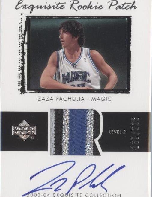 2003-04 Upper Deck Exquisite Collection - Zaza Pachulia #48