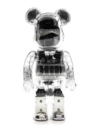 その他 BE@RBRICK - BE@RBRICK BLACK&amp;WHITE CHROME 100&amp;400 MEDICOM TOY Be@rbrick x Acronym 100%+400% White Chrome
