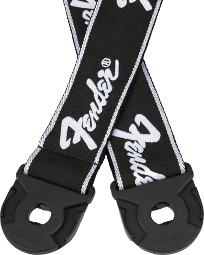 Fender 2" Quick Grip Locking Ends Guitar Strap, Black with W