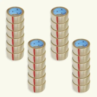 48 Rls Clear Carton Sealing Recycled PET Packaging Tape, 1.2 Mil, 3'' x 110 Yds