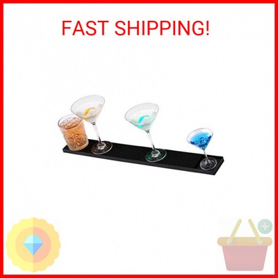 COSOOS Rubber Bar Spill Mat, Non-Slip No-Spill Drink Beer Coffee Bartender Servi
