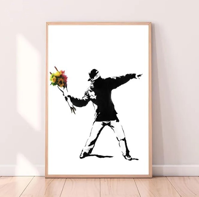 Banksy Flower Thrower,Movie Poster | eBay