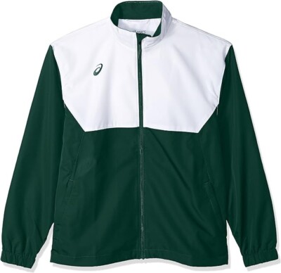New Men's ASICS Upsurge Warm-Up Jacket, Green