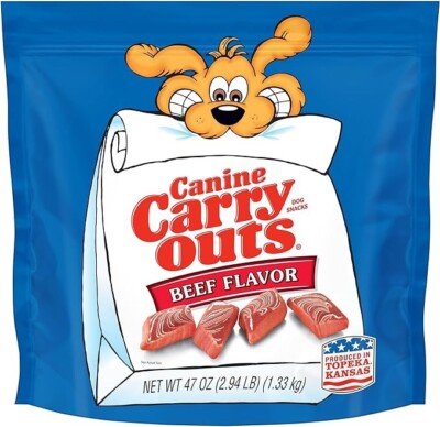 Canine Carry Outs Dog Treats, Beef Flavor, 47 Ounce [ FREE& FAST SHIPPING]