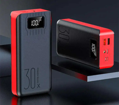 Fast Charging High Capacity Digital Mobile Power Bank 30000mAh High Performance