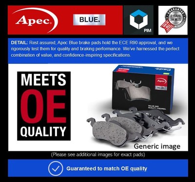 Brake Pads Set fits SSANGYONG KORANDO CK 2.0D Front 2010 on 48130341A0 Apec Blue