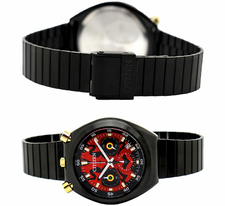 Pre-owned Citizen Star Wars Darth Maul Watch Chronograph Unisex Date Indicator An3668-55w