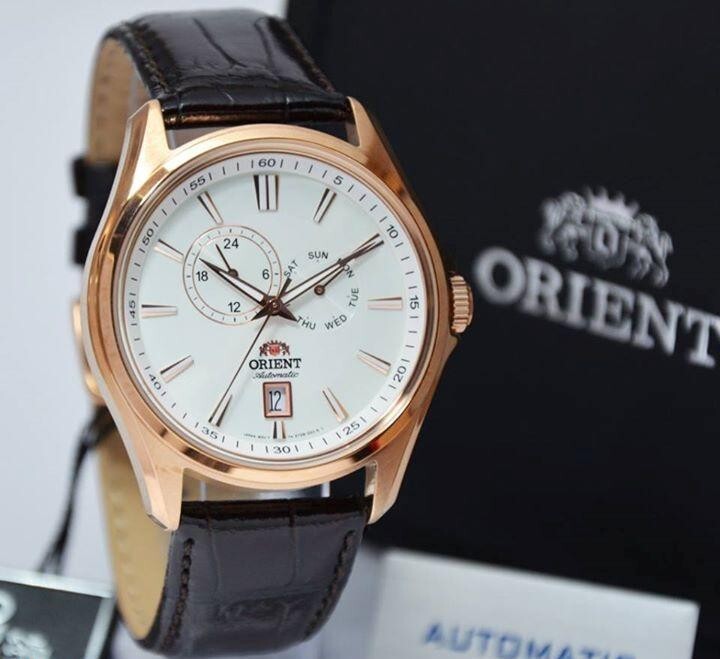 Pre-owned Orient Multi-eyes Automatic Watch Day Date White Dial Et0r003w Made In Japan