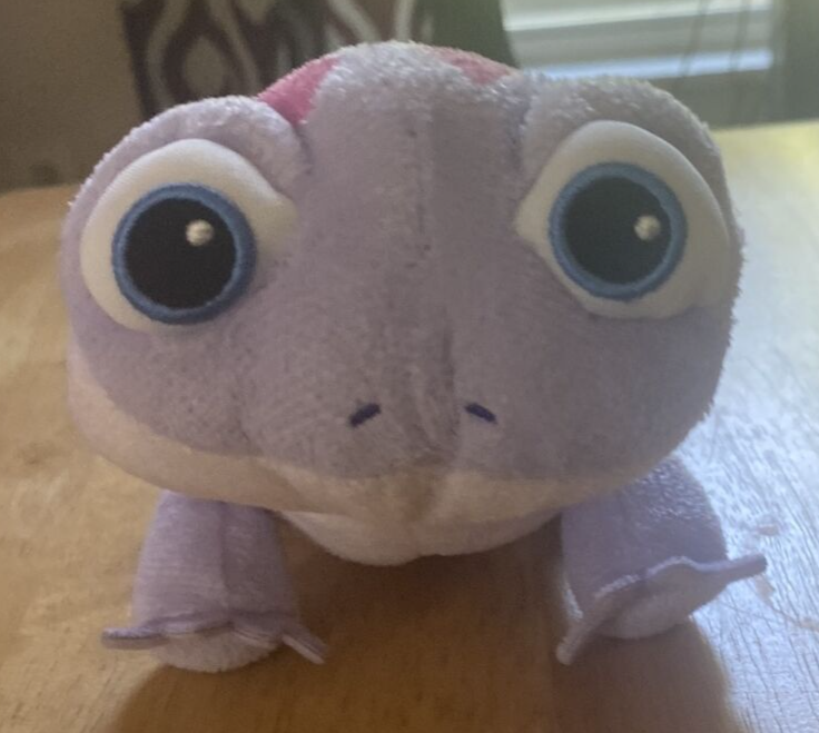 Bruni Walk & Glow Fire Spirit Lizard Plush Disney Frozen 2 Stuffed Animal Purple