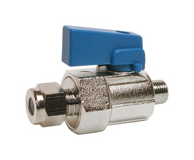 Dial 9426 Stainless Steel Straight Compression Needle Valve 1/4 x 1/8 in.