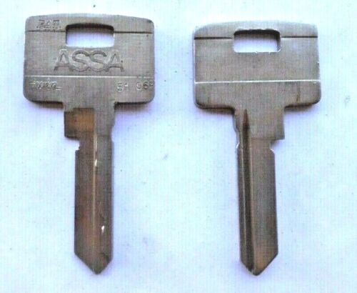  (1)  ASSA Twin Series   Uncut Key Blank   FITS ASSA OEM   51 069