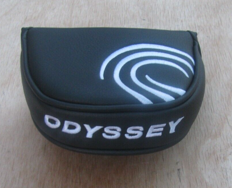 NEW UNIVERSAL BLACK ODYSSEY MID MALLET ROSSIE PUTTER HEADCOV