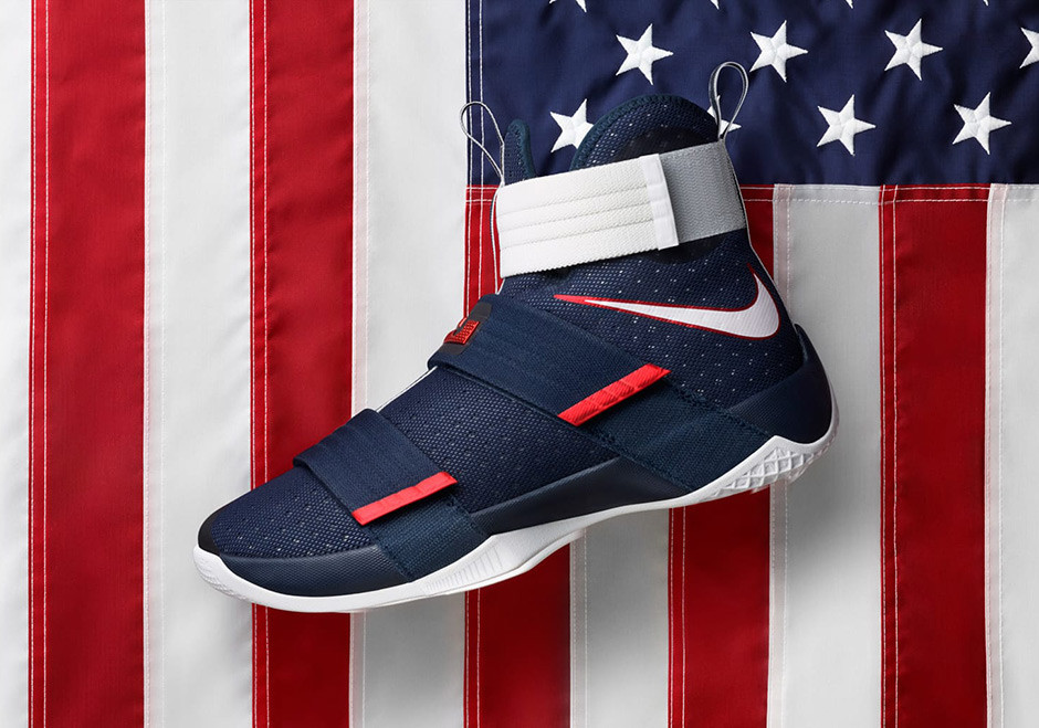 【レアカラー】LEBRON SOLDIER 10 SFG 27cm Nike LeBron Soldier X 10 SFG USA Olympic 16 July 4th
