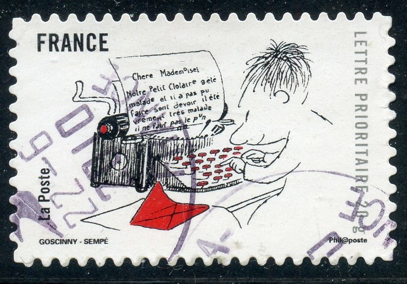 Timbre France Autoadhesif Oblitere // Sourire Avec Le Petit Nicolas NÂ° 365