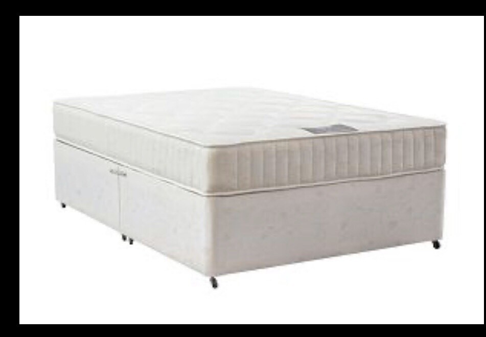 FOR SALE 3/4 double bed base & new orthopedic mattress in Carryduff