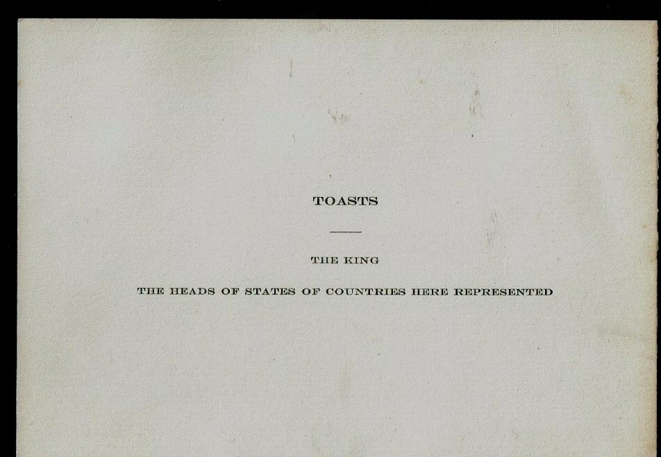 1949 CANADA Official Dinner Invitation MINISTER OF TRADE AND COMMERCE-