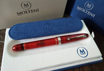 MOLTENI PEN M58 AMBER LT ED OF 188 FOUNTAIN PEN