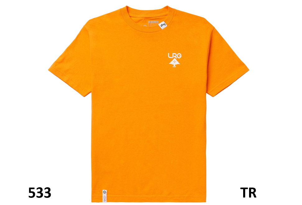 LRG Lifted Group Research Collection Men's Logo Plus Graphic T-Shirt, Orange, M