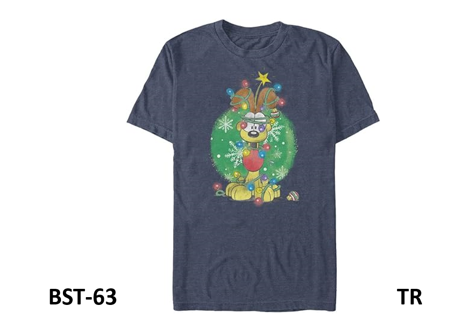 Nickelodeon Big & Tall Garfield Odie Lights Men Tops Short Sleeve Tee Shirt, 5XL