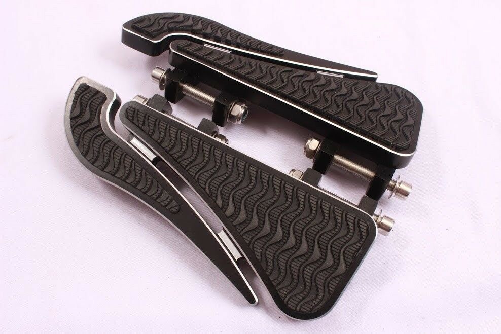 REAR FOOTPEGS FLOORBOARDS FOOTBOARDS PEGS BOARD HARLEY TOURING ROAD KING STREET