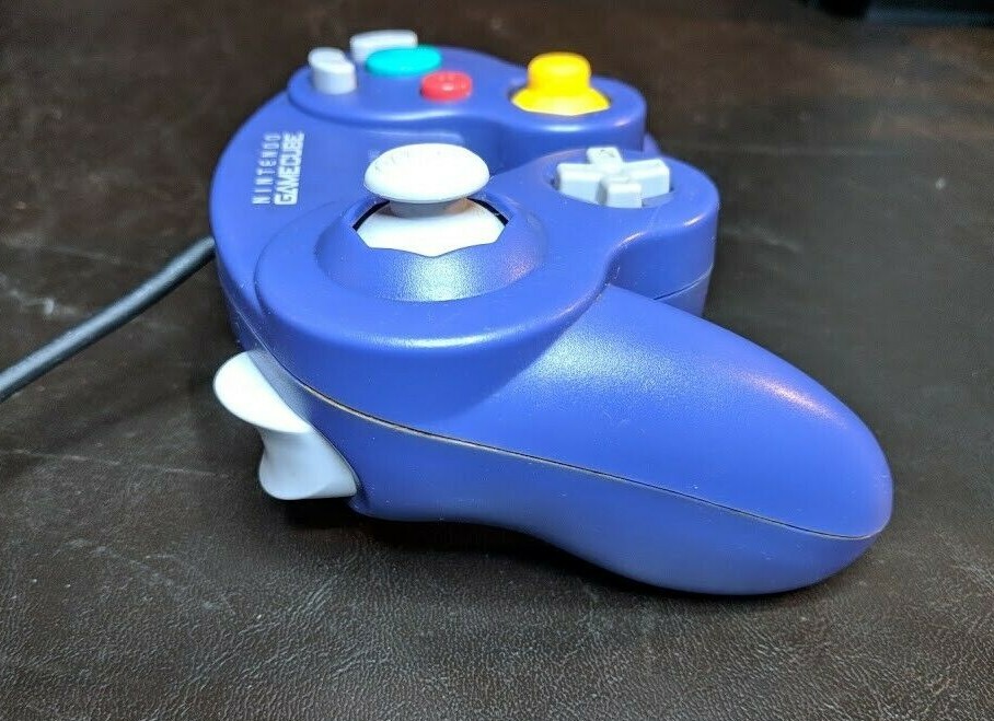 Authentic OEM Official Indigo Purple Nintendo GameCube Wired Controller DOL-003
