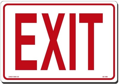 UPC 762529018064 product image for Lynch Sign 10 In. X 7 In. Exit Sign Printed On More Durable, Thicker, Longer | upcitemdb.com