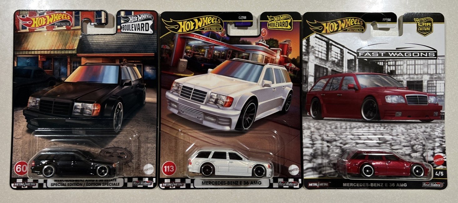 Hot Wheels メルセデス・ベンツ 3台セット Benz e36 AMG 2025 Hot Wheels Premium Boulevard Mercedes-Benz E 36 AMG E36