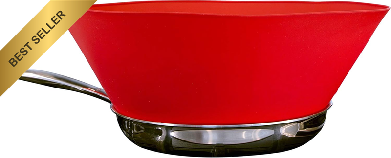 10 (Medium) - Red - Splatter Guard, as Seen on Shark Tank