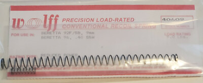 40609 WOLFF FITS BERETTA 92/96 RECOIL SPRING REDUCED POWER - 9# - BRAND NEW