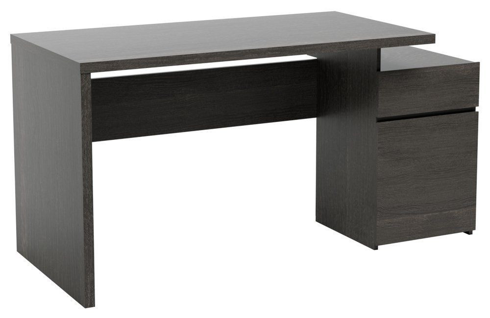 Infinikit Haven Desk Modern Grey Oak Desk Workstation Office