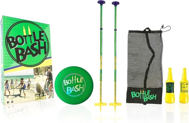 Bottle Bash Outdoor Game Set – New Fun Flying Disc