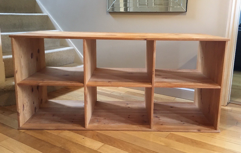 Pine cube storage unit vertical or horizontal 6 compartments in Bath