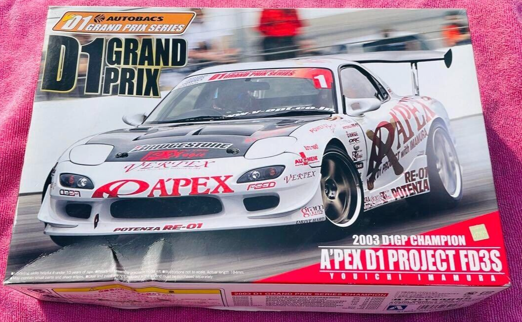 A'PEXi D1 PROJECT FD3S 1/24 プラモデル A'PEXi - RX-7 FD3S APEX D1GP Project - AUTO PRO SHOP 1/24