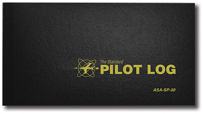Standard Pilot Log by ASA - Black Hardcover Logbook - A Great Value! - ASA-SP-30