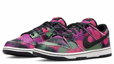 Nike Dunk Low  Graffiti  Black/Summit White-Red Orbit-Black DM0108-002 Size 9.5