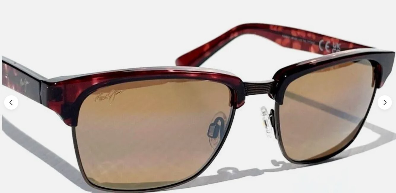 Pre-owned Maui Jim Unused  Kawika Tortoise Antique Gold Bronze Lens Sunglasses H257-16c In Brown