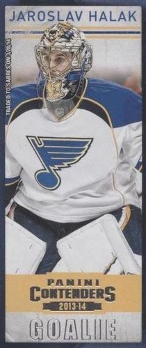 2013-14 Panini Playoff Contenders - Jaroslav Halak #7