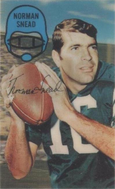 1970 Kellogg's 3-D Super Stars Norm Snead #9